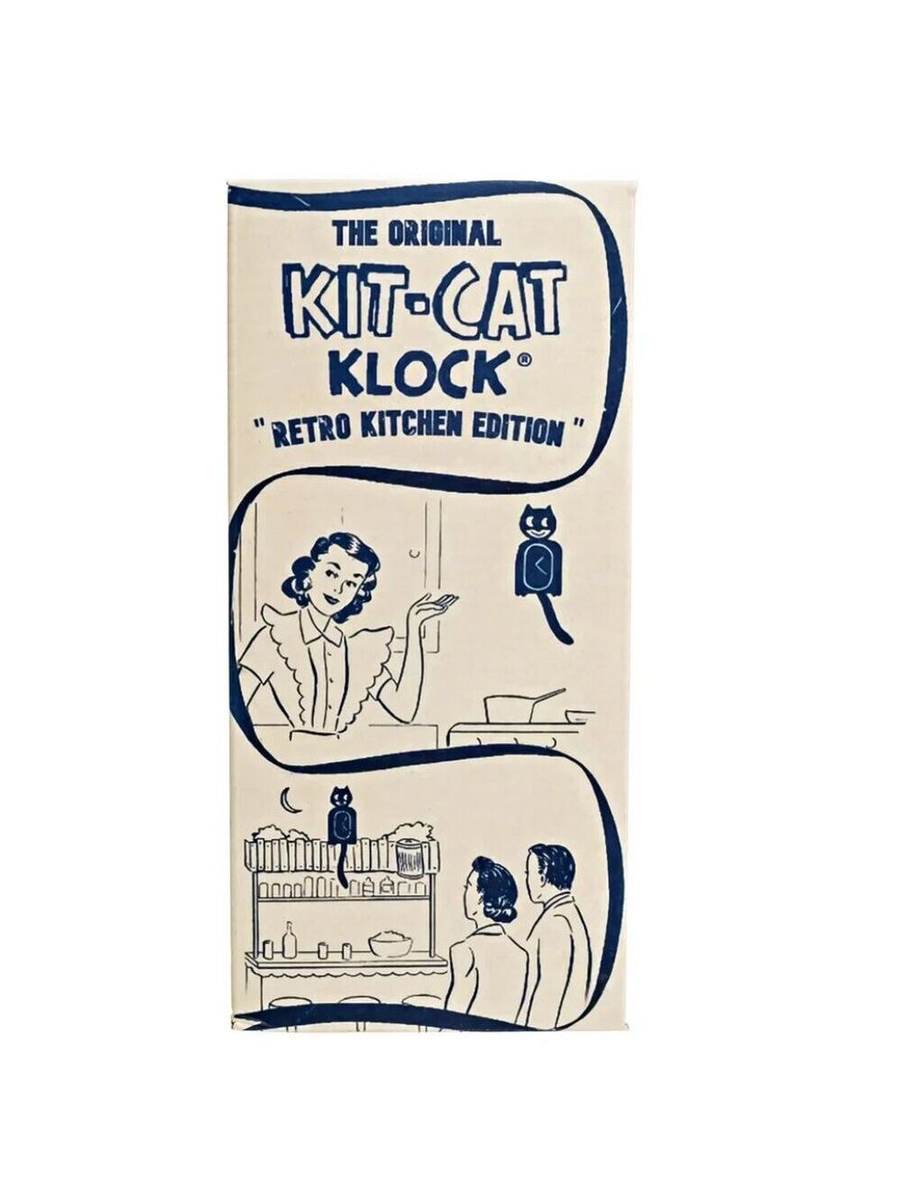 Retro Red Kitchen Edition Kit-Cat Klock Clock - Picture 2 of 4